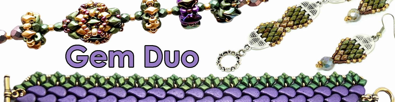 Gem Duo Beads by Matubo Japan