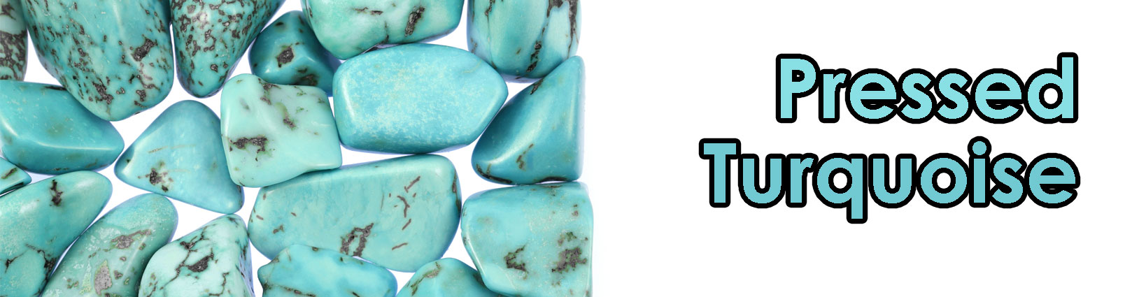 Pressed Turquoise Beads